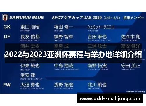 2022与2023亚洲杯赛程与举办地详细介绍